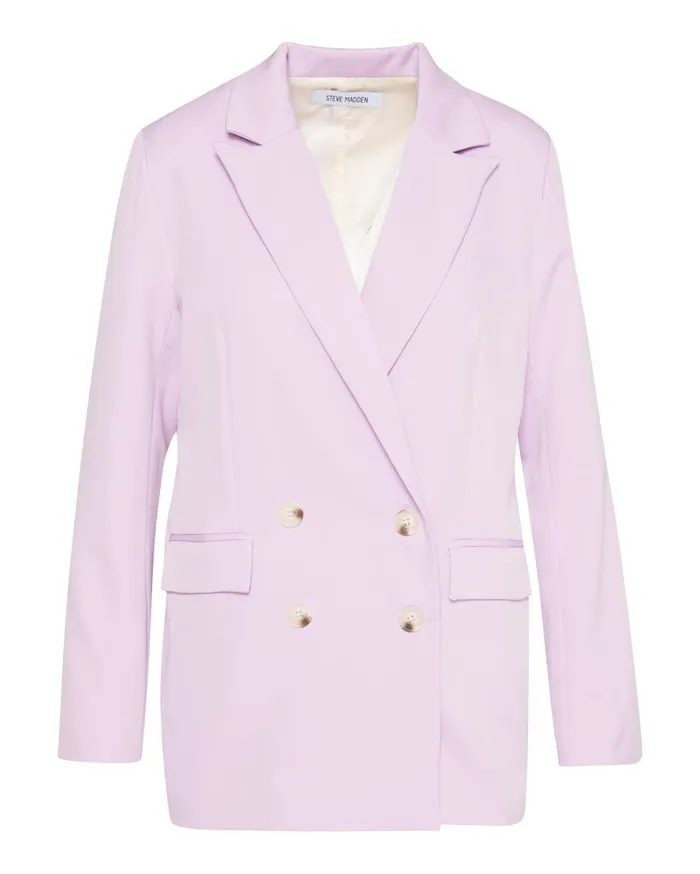 Steve Madden Boyfriend Blazer Purple Womens Jackets and Coats Steve Madden Boyfriend Blazer Purple Womens Jackets and Coats