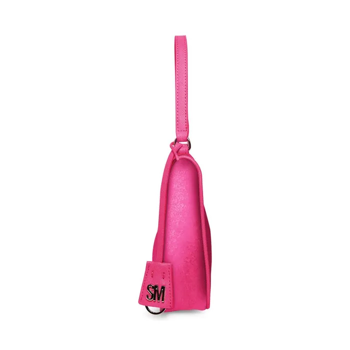 Steve Madden Bpaula Pink Satin Womens Shoulder Bags Steve Madden Bpaula Pink Satin Womens Shoulder Bags