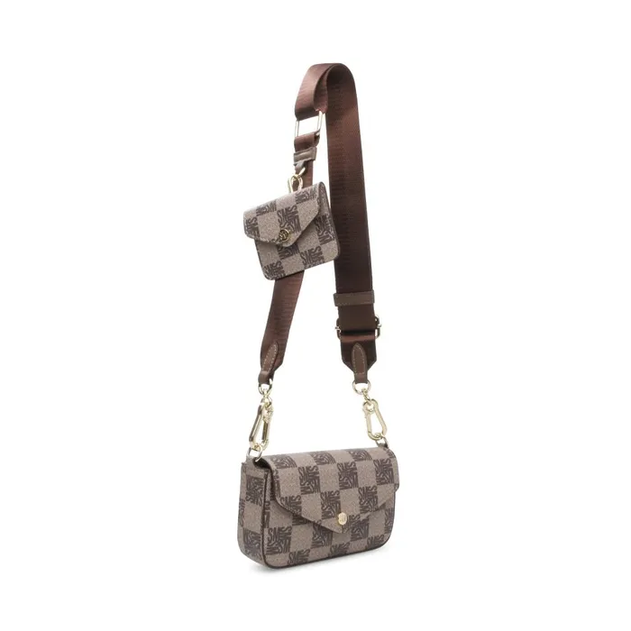 Steve Madden Bperks Brown Womens Shoulder Bags Steve Madden Bperks Brown Womens Shoulder Bags