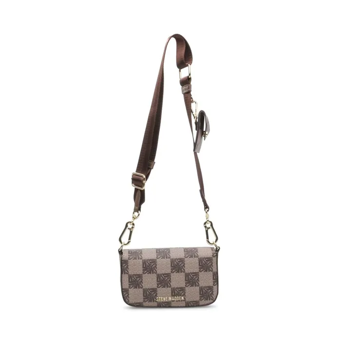 Steve Madden Bperks Brown Womens Shoulder Bags Steve Madden Bperks Brown Womens Shoulder Bags
