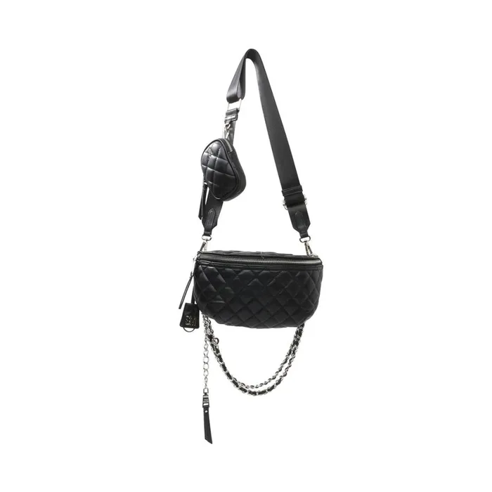 Steve Madden Bpossess Black Womens Belt Bags and Backpacks