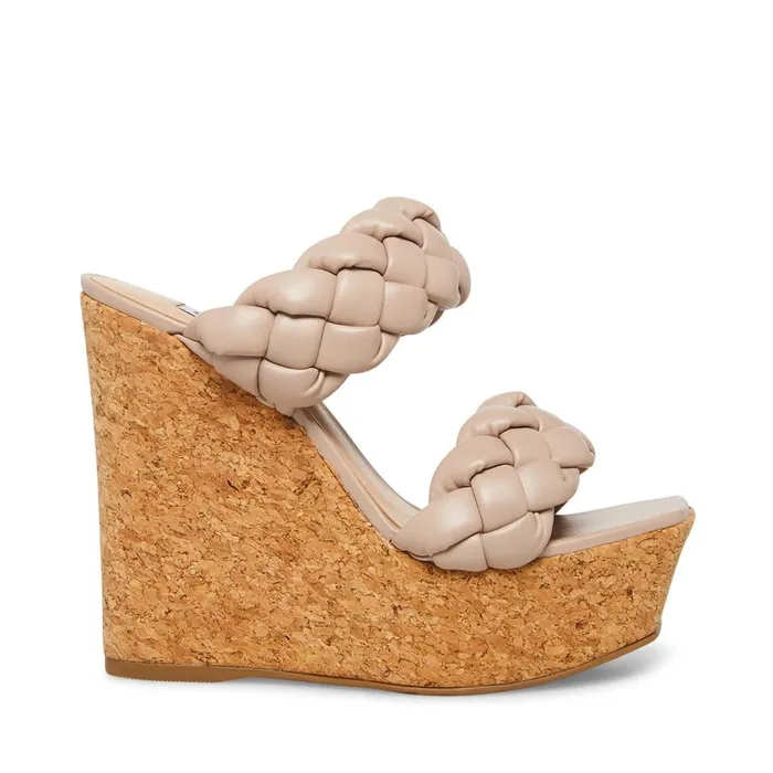Steve Madden Bria Taupe Womens Wedges