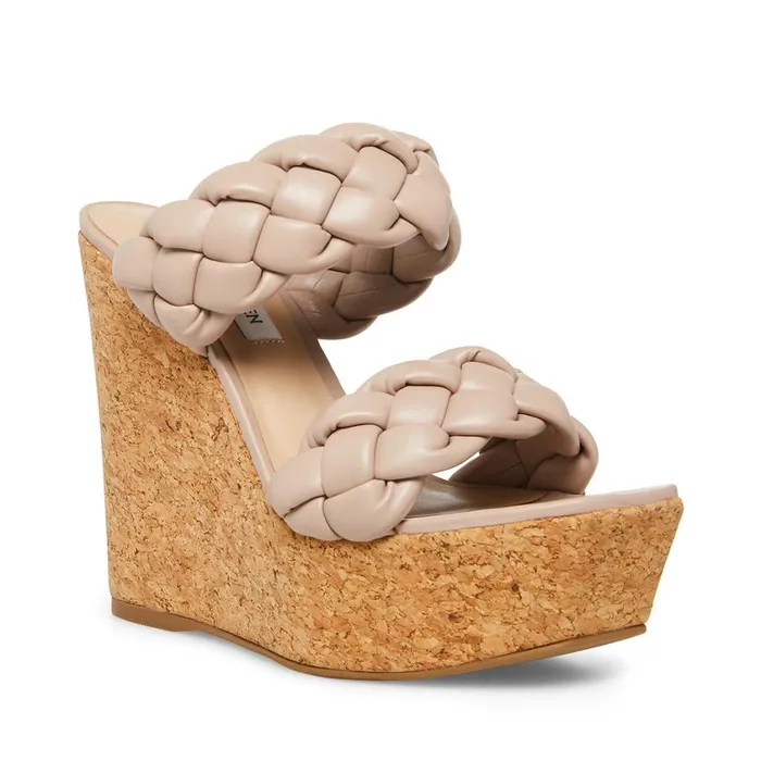 Steve Madden Bria Taupe Womens Wedges Steve Madden Bria Taupe Womens Wedges