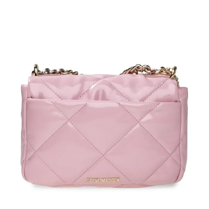 Steve Madden Bterra Patent Light Pink Womens Shoulder Bags Steve Madden Bterra Patent Light Pink Womens Shoulder Bags