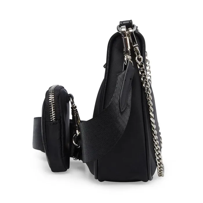 Steve Madden Bvital Black Womens Shoulder Bags Steve Madden Bvital Black Womens Shoulder Bags