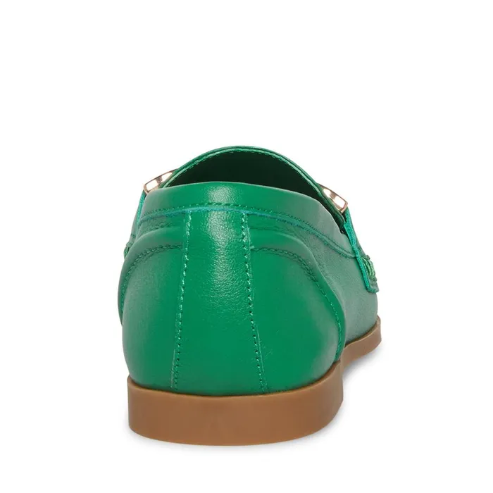 Steve Madden Carrine Green Leather Womens Flats Steve Madden Carrine Green Leather Womens Flats