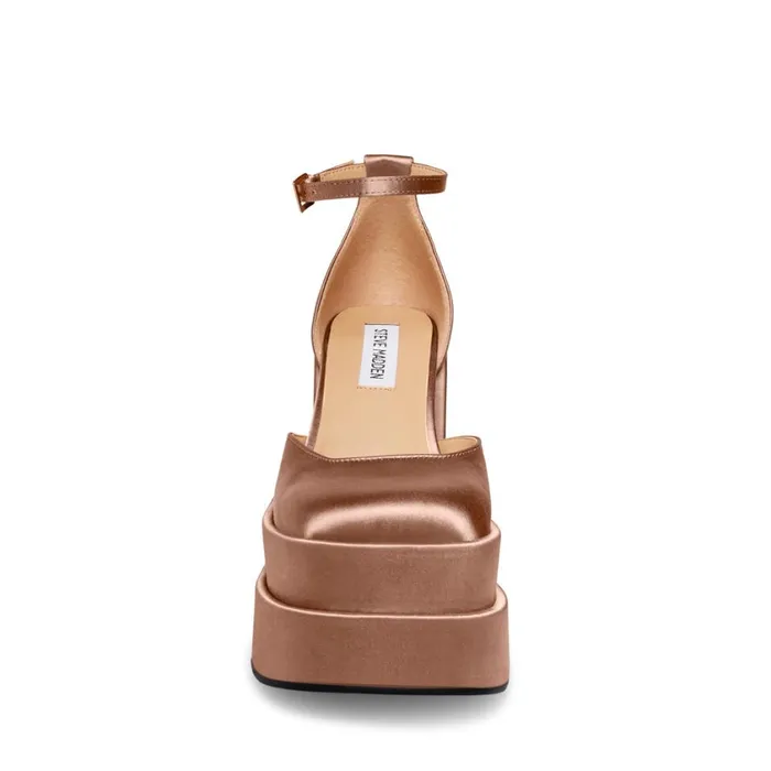 Steve Madden Charlize Blush Satin Womens Platforms Steve Madden Charlize Blush Satin Womens Platforms