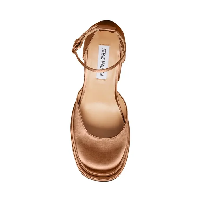 Steve Madden Charlize Blush Satin Womens Platforms Steve Madden Charlize Blush Satin Womens Platforms
