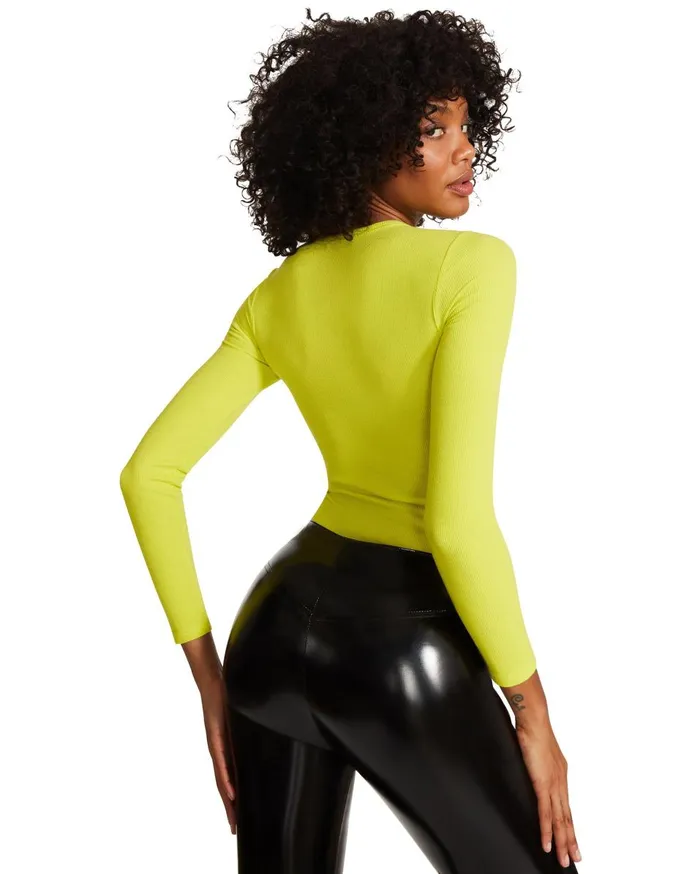 Steve Madden Corset Bodysuit Lime Womens Tops Steve Madden Corset Bodysuit Lime Womens Tops