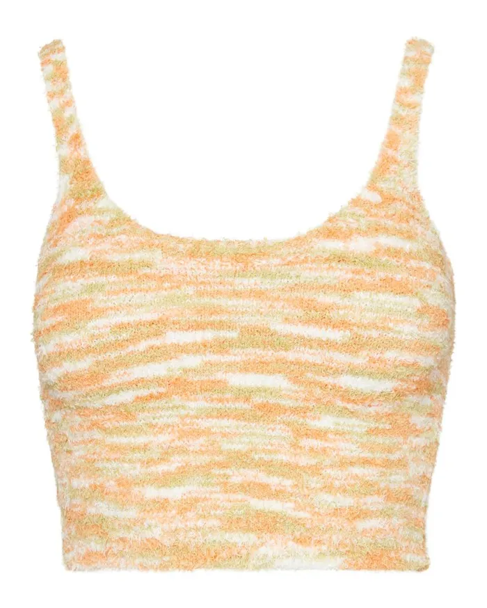Steve Madden Cozy Knit Tank Orange Womens Tops Steve Madden Cozy Knit Tank Orange Womens Tops