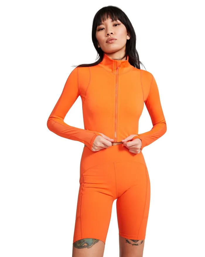Steve Madden Cropped Active Jacket Orange Womens Jackets and Coats