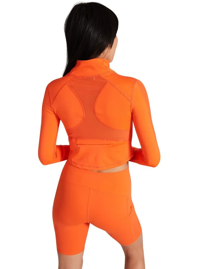 Steve Madden Cropped Active Jacket Orange Womens Jackets and Coats Steve Madden Cropped Active Jacket Orange Womens Jackets and Coats