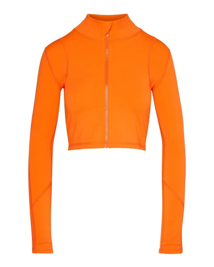 Steve Madden Cropped Active Jacket Orange Womens Jackets and Coats Steve Madden Cropped Active Jacket Orange Womens Jackets and Coats