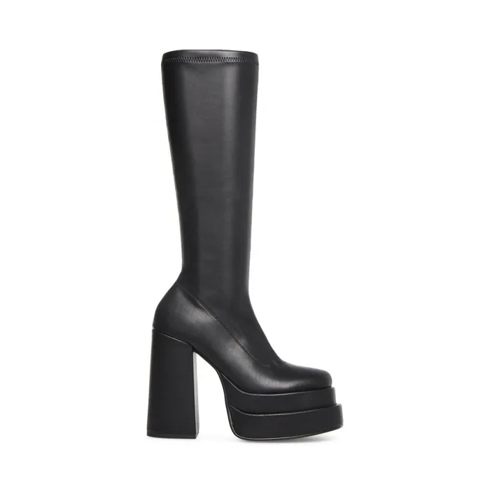 Steve Madden Cypress Black Womens Platforms