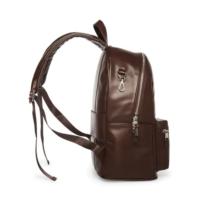 Steve Madden Faux Leather Backpack Brown Womens Belt Bags and Backpacks Steve Madden Faux Leather Backpack Brown Womens Belt Bags and Backpacks