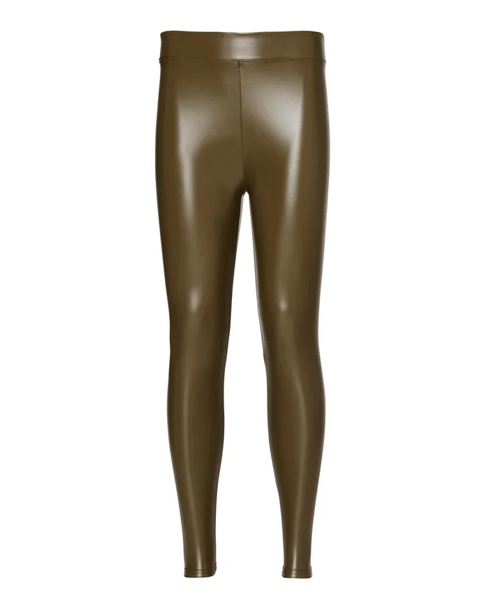 Steve Madden Faux Leather Leggings Olive Womens Bottoms Steve Madden Faux Leather Leggings Olive Womens Bottoms