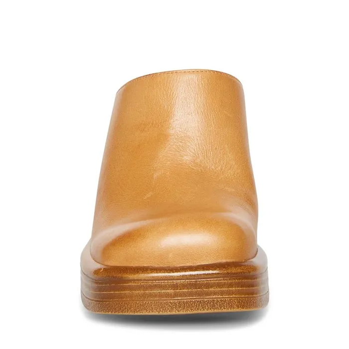 Steve Madden Flirtie Tan Leather Womens Mules Steve Madden Flirtie Tan Leather Womens Mules