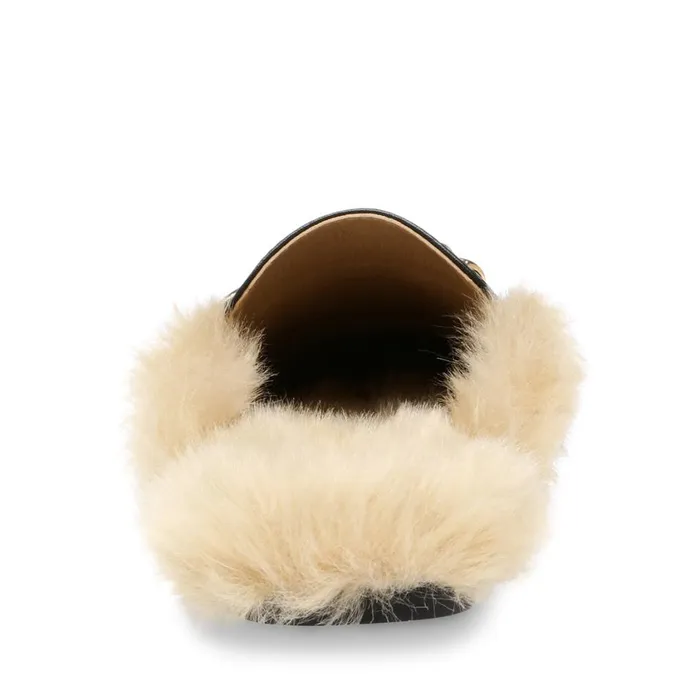 Steve Madden Foreseen F Black Womens Slippers