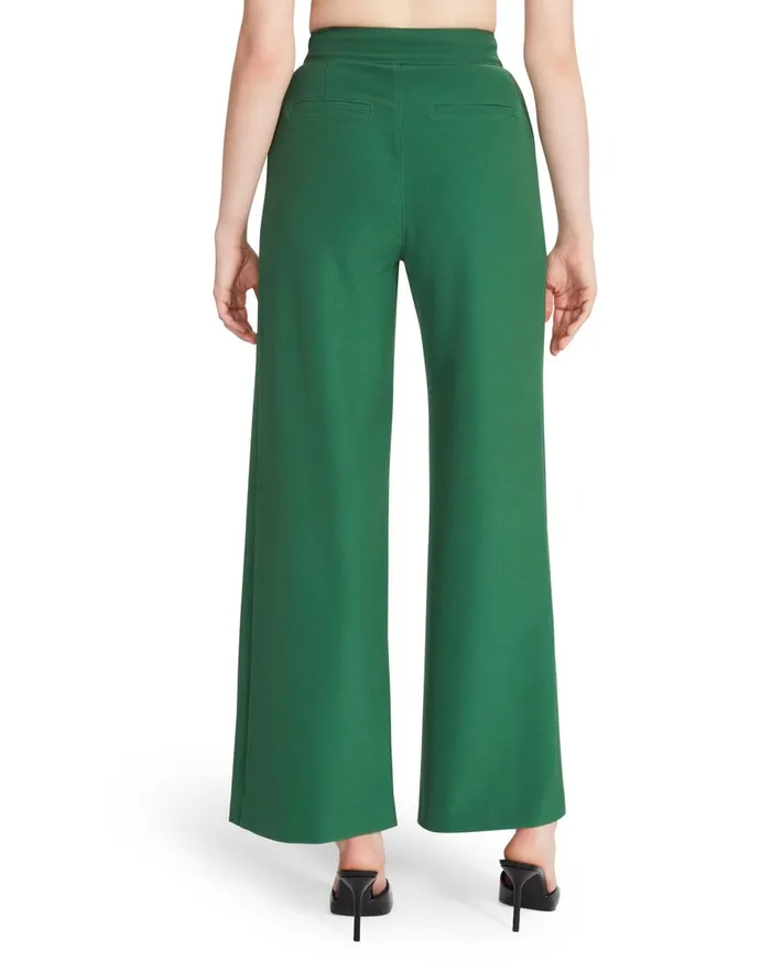 Steve Madden High Waisted Trouser Green Womens Bottoms