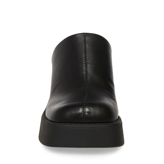 Steve Madden Kam Black Leather Womens Mules Steve Madden Kam Black Leather Womens Mules