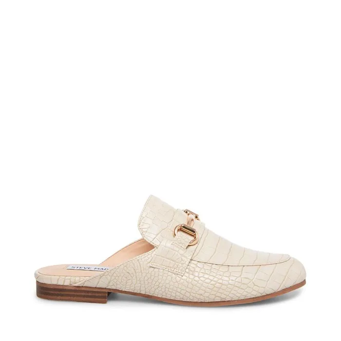 Steve Madden Kandi Taupe Crocodile Womens Flats