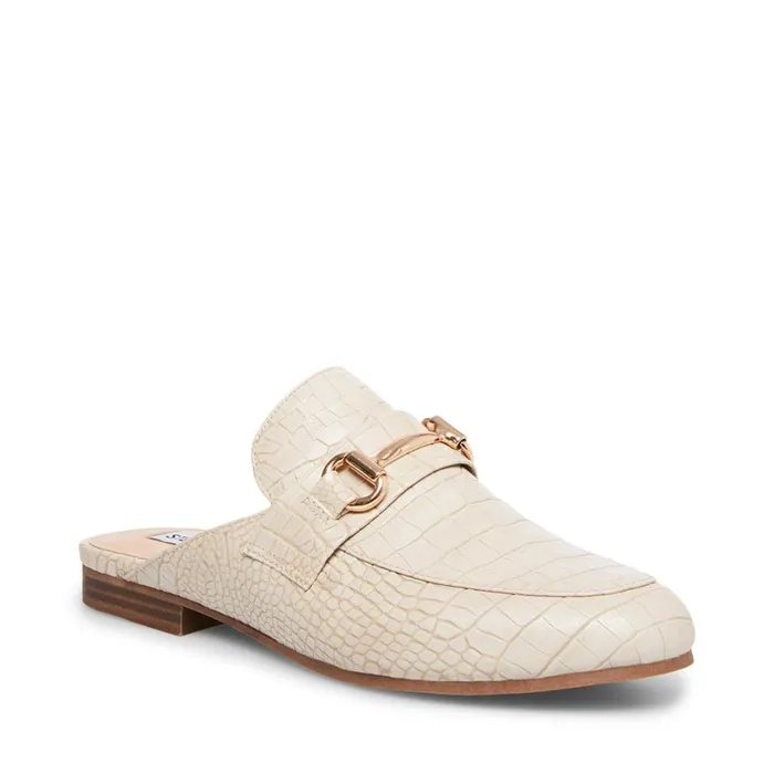 Steve Madden Kandi Taupe Crocodile Womens Flats