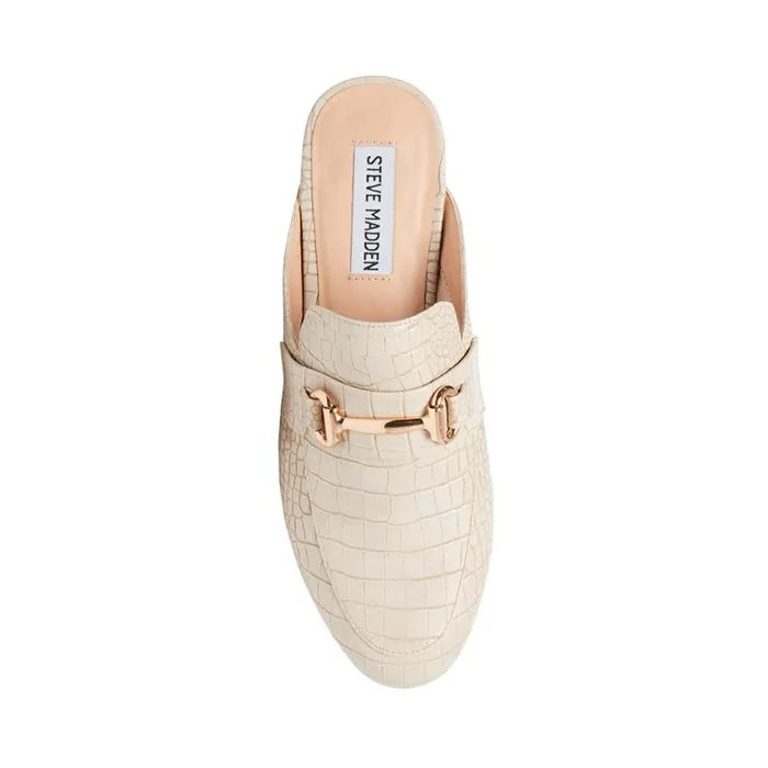 Steve Madden Kandi Taupe Crocodile Womens Flats