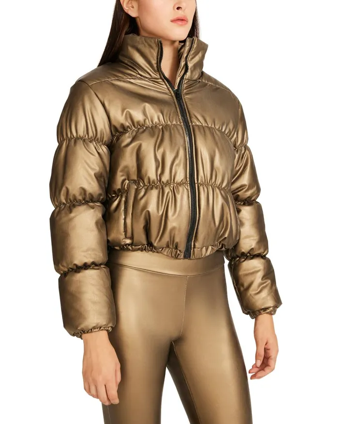 Steve Madden Kelper Jacket Gold Womens Jackets and Coats