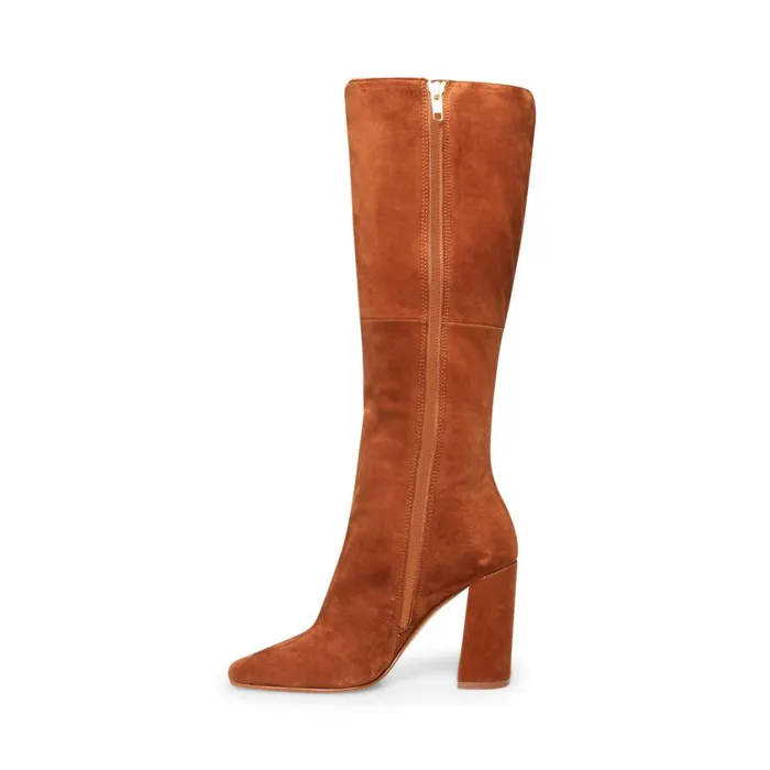 Steve Madden Leilana Chestnut Suede Womens Boots