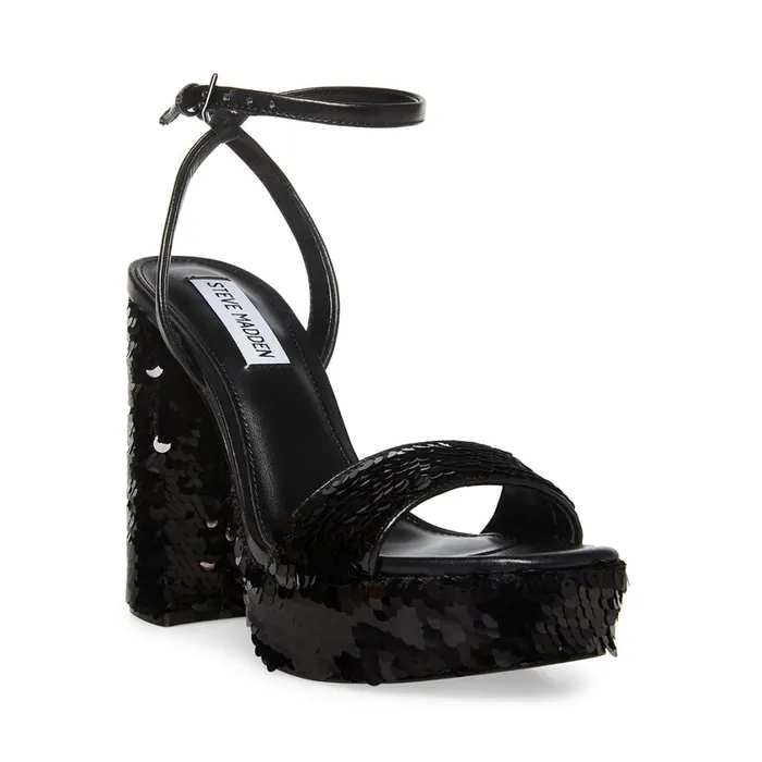 Steve Madden Lessa S Black Womens Platforms Steve Madden Lessa S Black Womens Platforms
