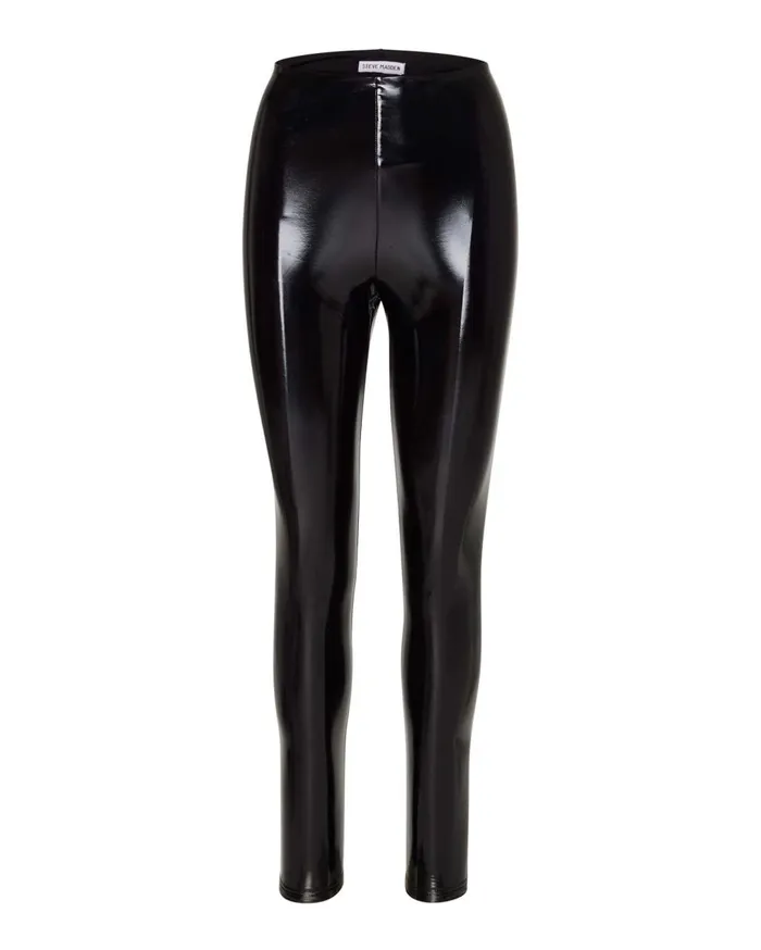 Steve Madden Liquid Vinyl Leggings Black Womens Bottoms Steve Madden Liquid Vinyl Leggings Black Womens Bottoms