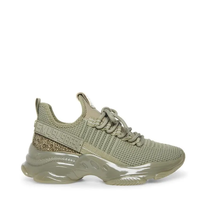 Steve Madden Maxima Green Multi Womens Sneakers