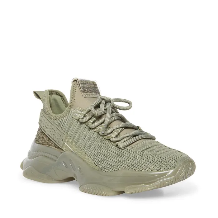 Steve Madden Maxima Green Multi Womens Sneakers