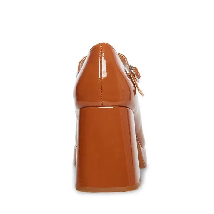 Steve Madden Mingle Cognac Patent Womens Loafers Steve Madden Mingle Cognac Patent Womens Loafers