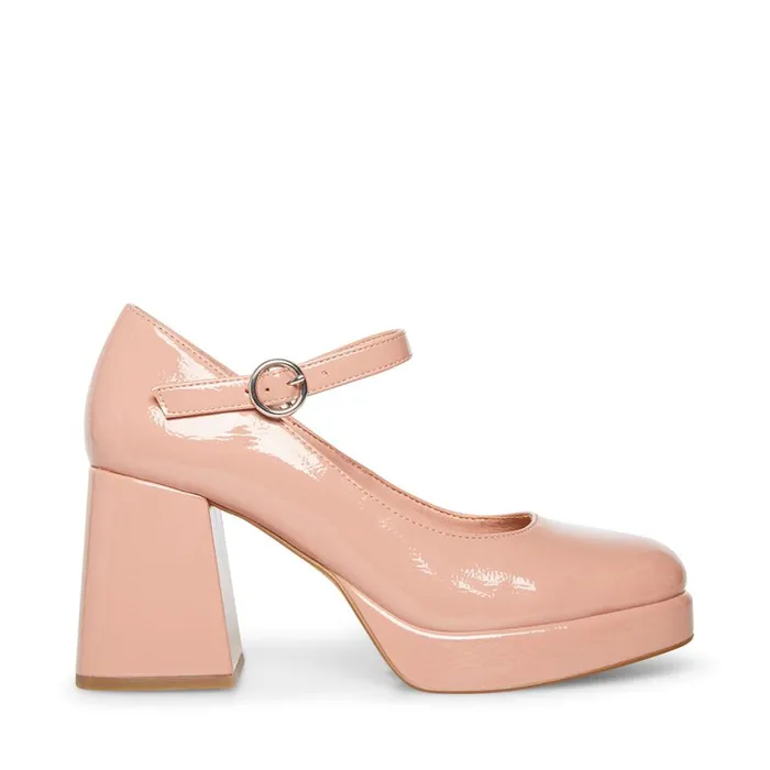 Steve Madden Mingle Pink Patent Womens Loafers
