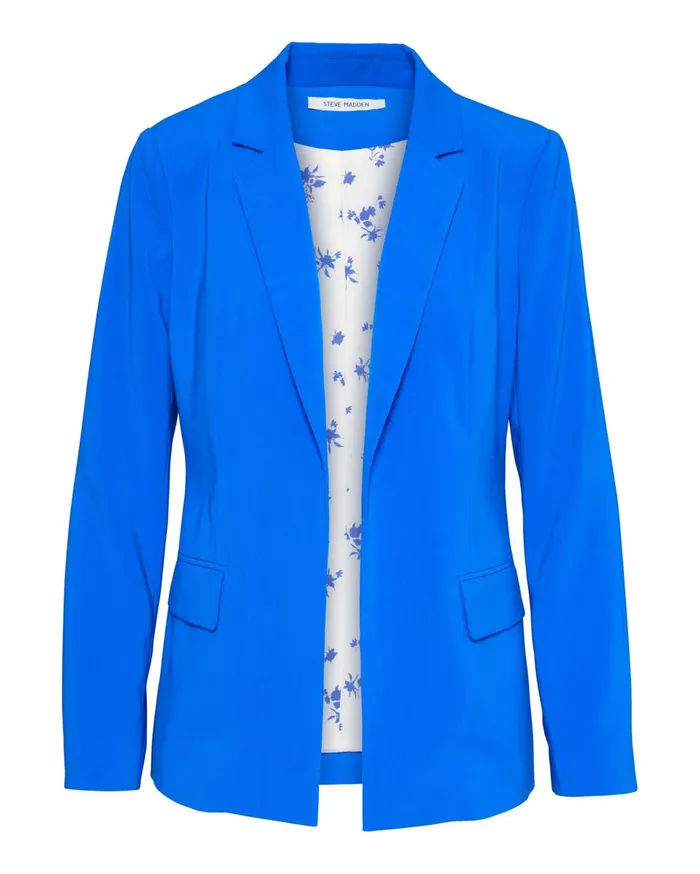 Steve Madden Neon Blazer Blue Womens Jackets and Coats