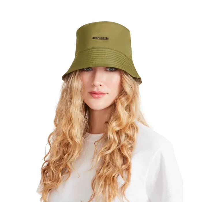 Steve Madden Nylon Bucket Hat Olive Womens Hats and Hair Accessories Steve Madden Nylon Bucket Hat Olive Womens Hats and Hair Accessories