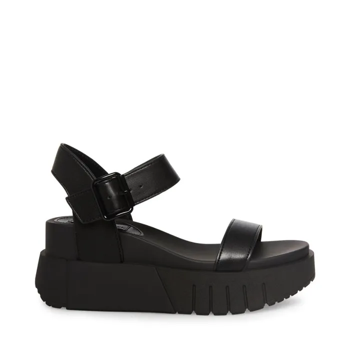 Steve Madden Pastry Black Womens Sandals