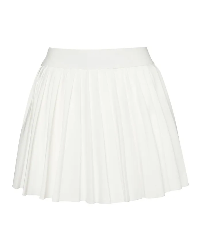 Steve Madden Pleated Tennis Skort White Womens Bottoms Steve Madden Pleated Tennis Skort White Womens Bottoms