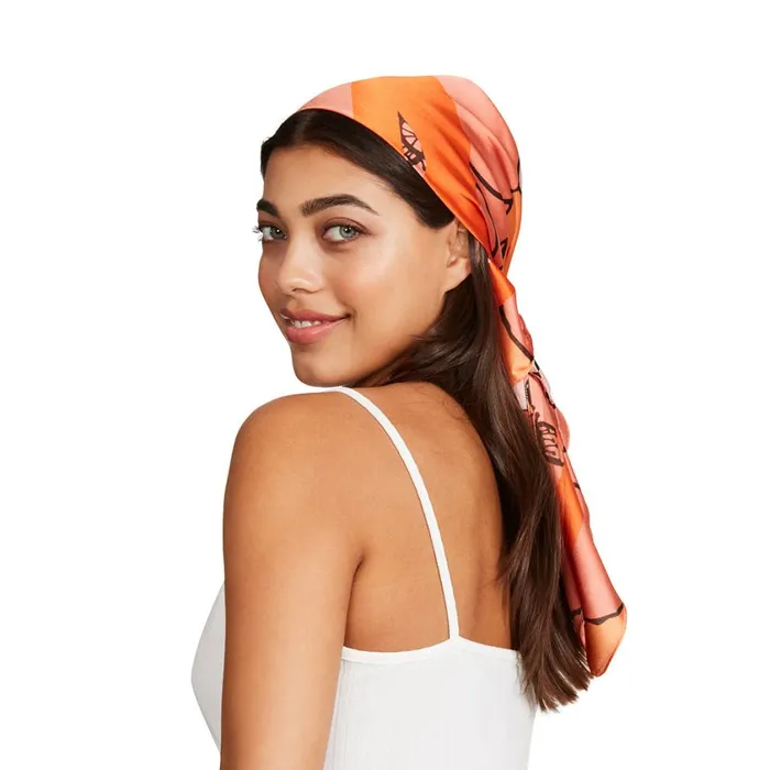 Steve Madden Poppy Print Bandana Red Multi Womens Hats and Hair Accessories Steve Madden Poppy Print Bandana Red Multi Womens Hats and Hair Accessories