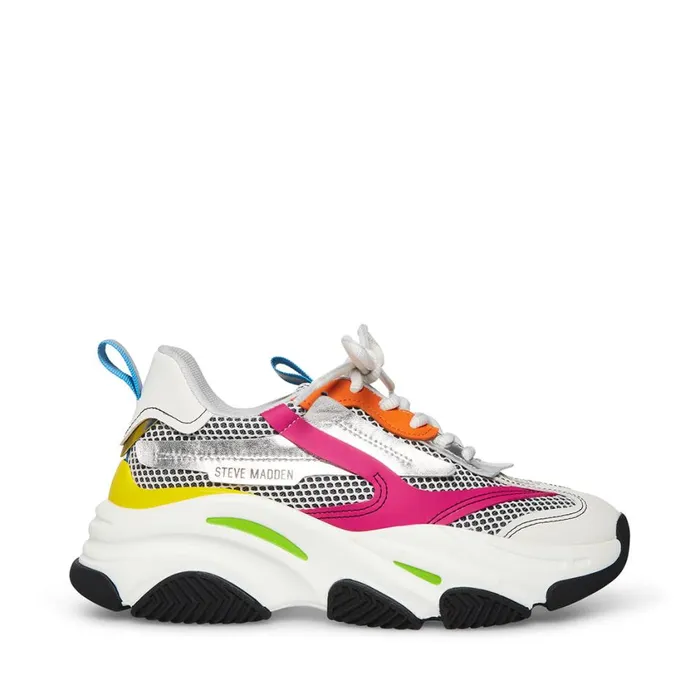 Steve Madden Possession Bright Multi Womens Sneakers