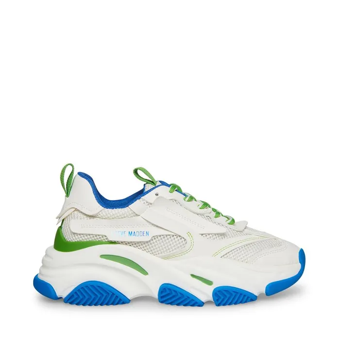 Steve Madden Possession Green Multi Womens Sneakers