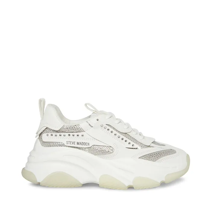 Steve Madden Possession R White Womens Sneakers Steve Madden Possession R White Womens Sneakers