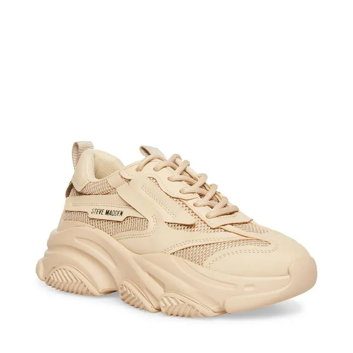 Steve Madden Possession Tan Womens Sneakers Steve Madden Possession Tan Womens Sneakers
