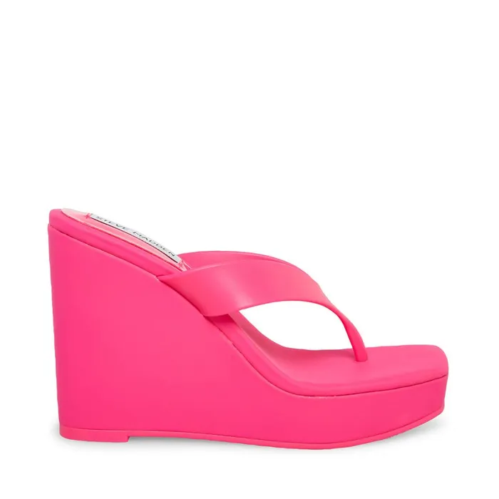 Steve Madden Refined Fuchsia Womens Wedges