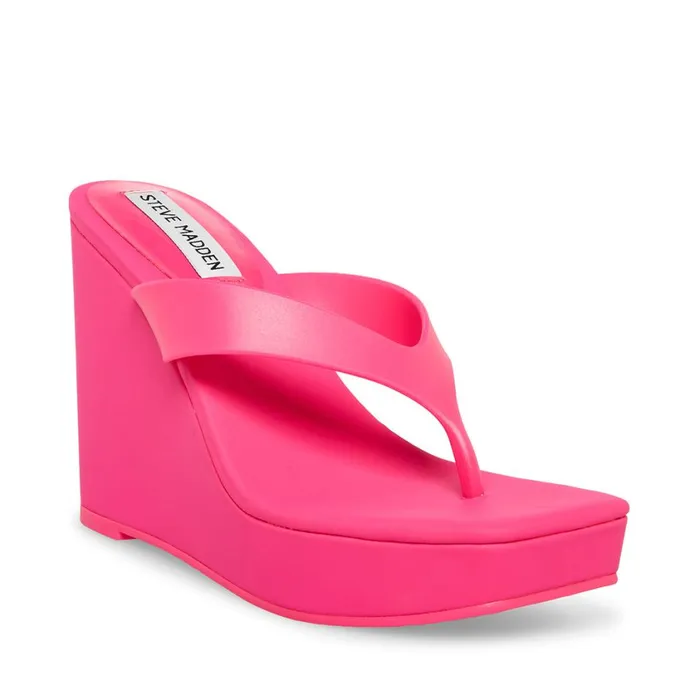 Steve Madden Refined Fuchsia Womens Wedges Steve Madden Refined Fuchsia Womens Wedges