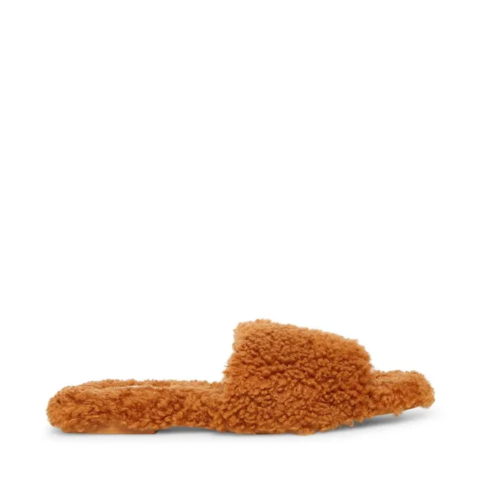 Steve Madden Retreat Brown Womens Slippers
