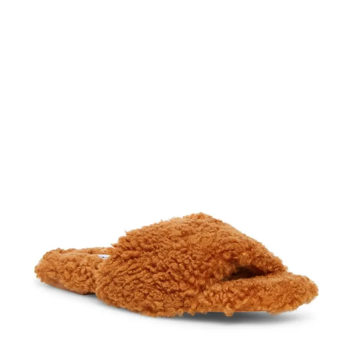 Steve Madden Retreat Brown Womens Slippers