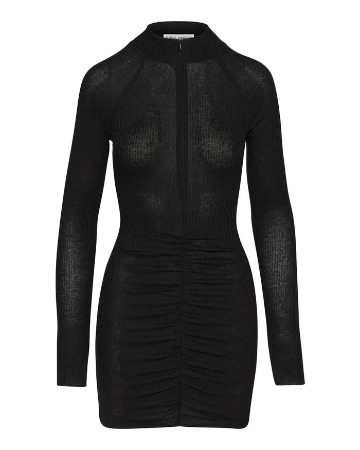 Steve Madden Reversible Mini Dress Black Womens Dresses Steve Madden Reversible Mini Dress Black Womens Dresses