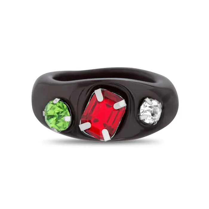 Steve Madden Ringmix Black Multi Womens Jewelry